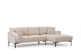 Atelier Del Sofa Leo Corner Right Sofá Esquinero Crema 255 x 150 cm